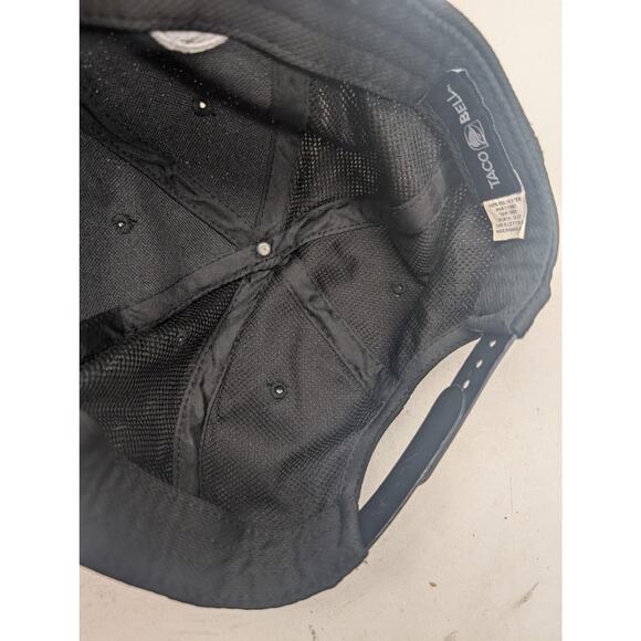 Taco Bell Hat Cap Snap Back Black Mesh Employee Uniform Embroidered Crew Mens - Picture 10 of 11